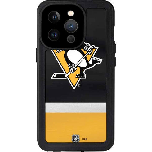 NHL Pittsburgh Penguins Jersey iPhone 14 Pro Waterproof Case