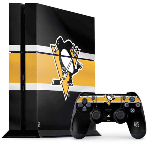 NHL Pittsburgh Penguins Jersey PS4 Console and Controller Bundle Skin