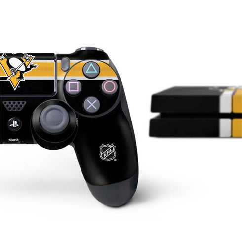 NHL Pittsburgh Penguins Jersey PS4 Console and Controller Bundle Skin