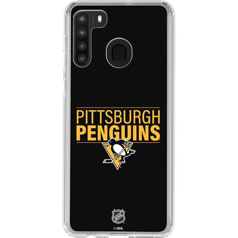 NHL Pittsburgh Penguins Lineup Galaxy A21 Clear Case