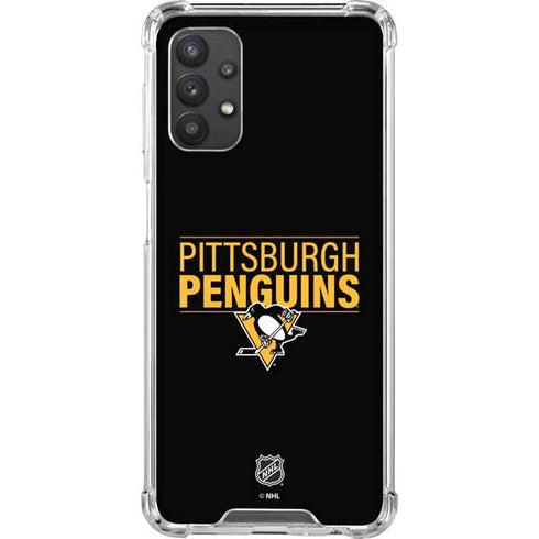 NHL Pittsburgh Penguins Lineup Galaxy A32 5G Clear Case