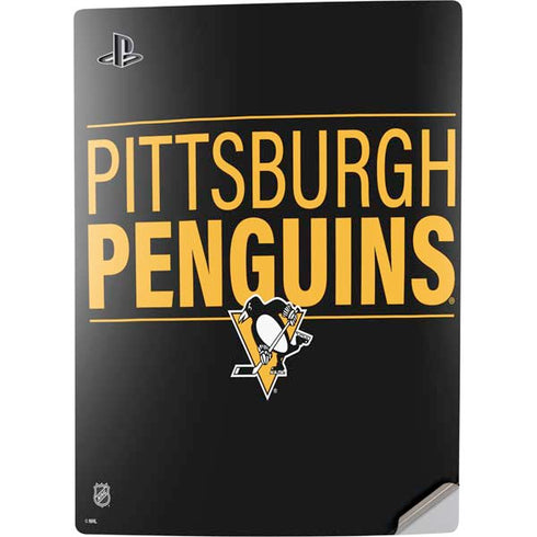 NHL Pittsburgh Penguins Lineup PS5 Digital Edition Console Skin