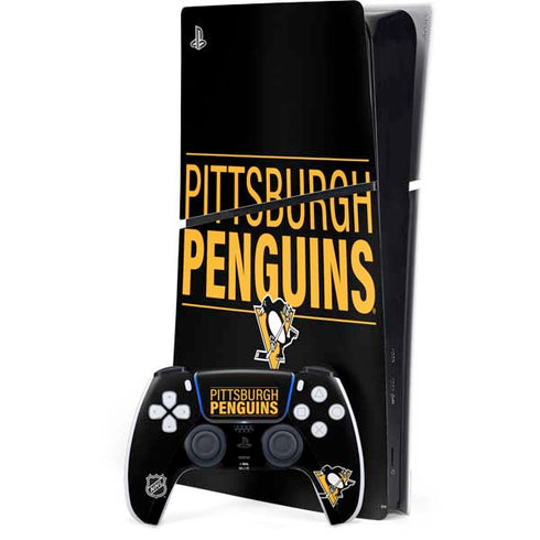 NHL Pittsburgh Penguins Lineup PS5 Slim Digital Edition Console Skin