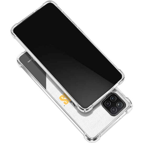 NHL Pittsburgh Penguins Script Galaxy A12 Clear Case