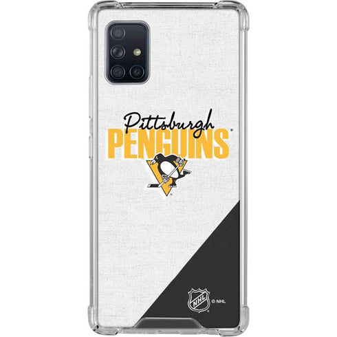 NHL Pittsburgh Penguins Script Galaxy A51 5G Clear Case