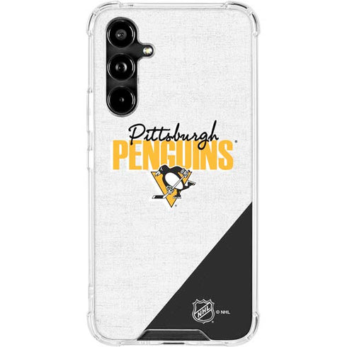 NHL Pittsburgh Penguins Script Galaxy A54 5G Clear Case