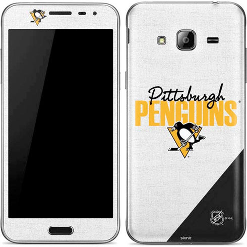 NHL Pittsburgh Penguins Script Galaxy J3 Skin