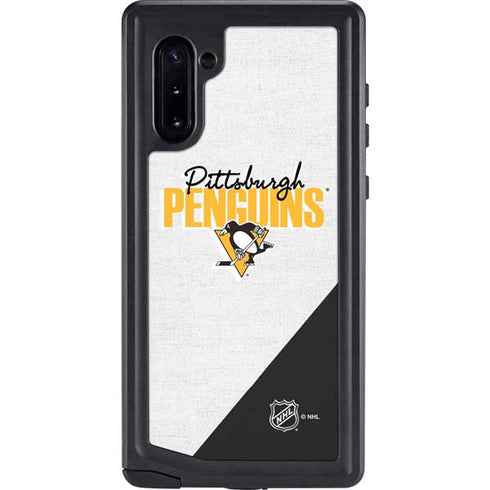 NHL Pittsburgh Penguins Script Galaxy Note 10 Waterproof Case