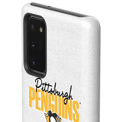 NHL Pittsburgh Penguins Script Galaxy Note20 5G Pro Case