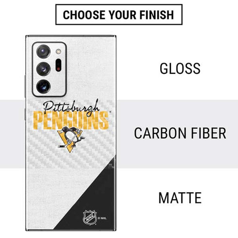 NHL Pittsburgh Penguins Script Galaxy Note20 Ultra 5G Skin
