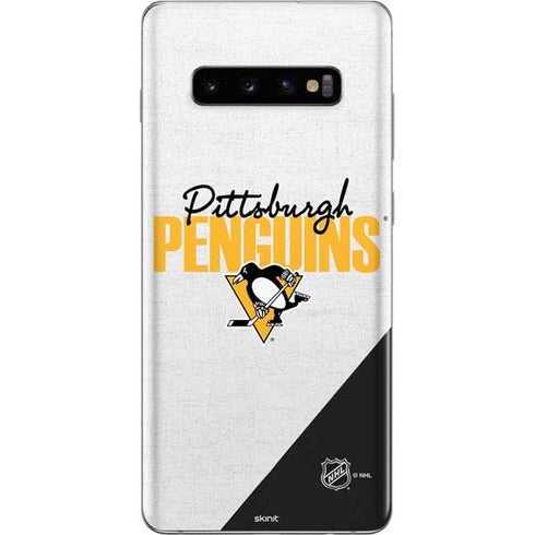 NHL Pittsburgh Penguins Script Galaxy S10 Plus Skin