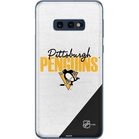 NHL Pittsburgh Penguins Script Galaxy S10e Skin