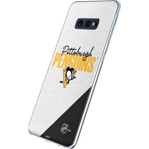 NHL Pittsburgh Penguins Script Galaxy S10e Skin