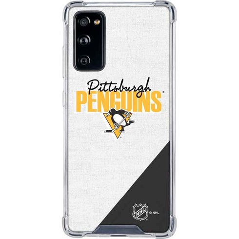NHL Pittsburgh Penguins Script Galaxy S20 FE Clear Case