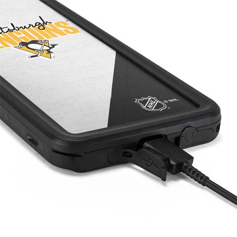 NHL Pittsburgh Penguins Script Galaxy S20 Plus Waterproof Case