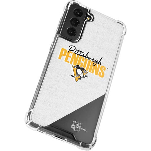 NHL Pittsburgh Penguins Script Galaxy S21 FE Clear Case