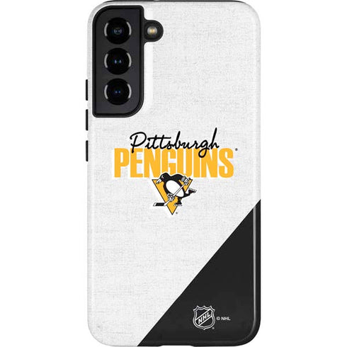 NHL Pittsburgh Penguins Script Galaxy S22 Plus Pro Case