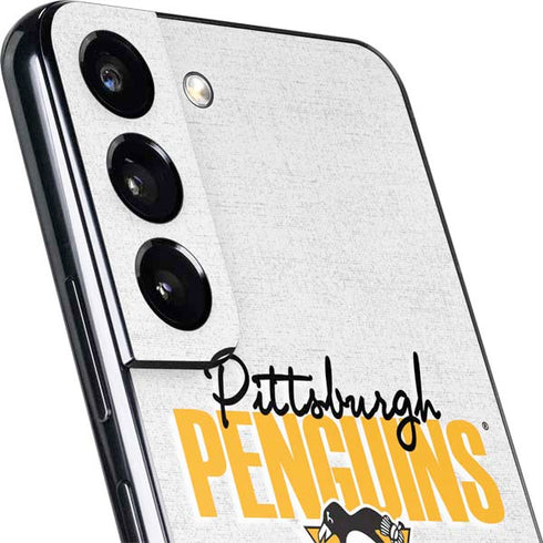 NHL Pittsburgh Penguins Script Galaxy S22 Plus Skin