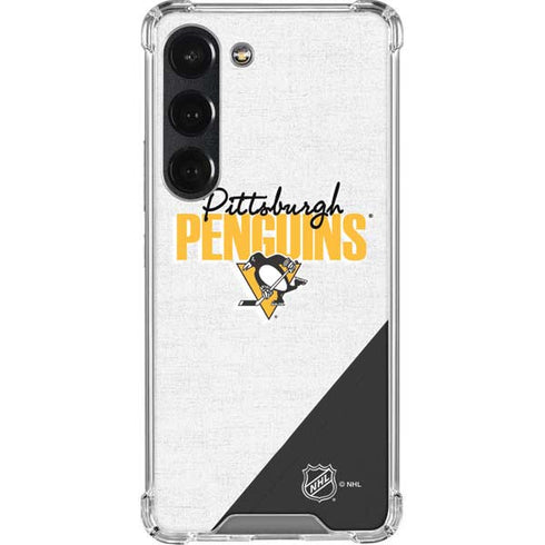 NHL Pittsburgh Penguins Script Galaxy S23 Clear Case