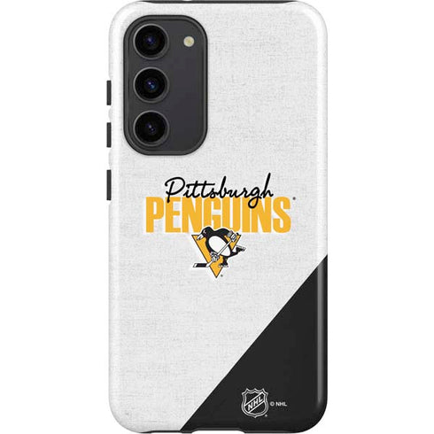 NHL Pittsburgh Penguins Script Galaxy S23 Plus Pro Case