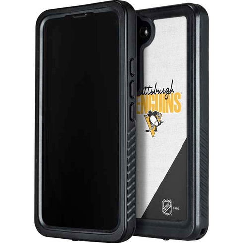 NHL Pittsburgh Penguins Script Galaxy S23 Waterproof Case