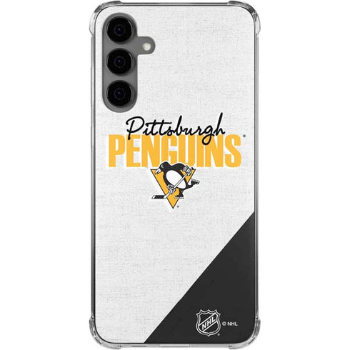 NHL Pittsburgh Penguins Script Galaxy S24 Plus Clear Case