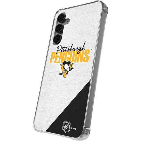 NHL Pittsburgh Penguins Script Galaxy S24 Plus Clear Case