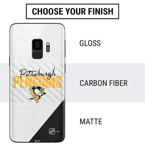 NHL Pittsburgh Penguins Script Galaxy S9 Skin