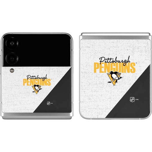 NHL Pittsburgh Penguins Script Galaxy Z Flip4 5G Skin