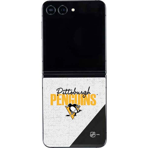 NHL Pittsburgh Penguins Script Galaxy Z Flip5 5G Skin