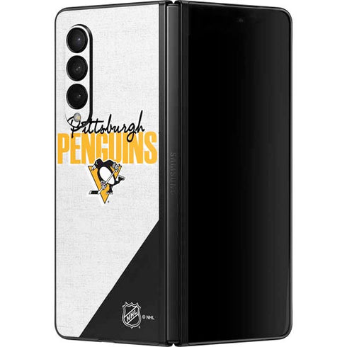 NHL Pittsburgh Penguins Script Galaxy Z Fold3 5G Skin