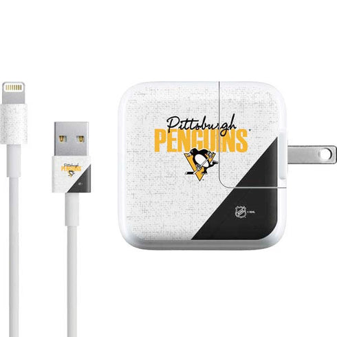 NHL Pittsburgh Penguins Script iPad Charger (10W USB) Skin