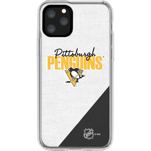 NHL Pittsburgh Penguins Script iPhone 11 Pro Clear Case