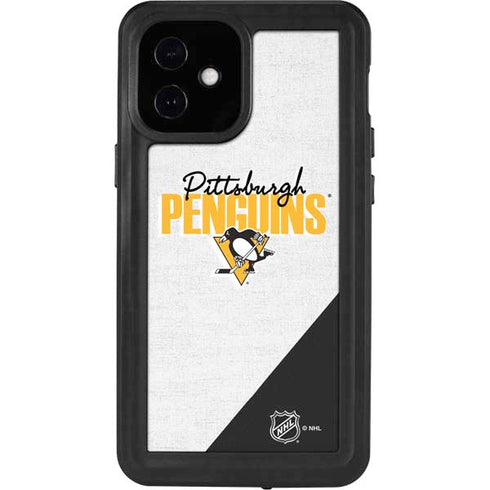 NHL Pittsburgh Penguins Script iPhone 12 Mini Waterproof Case