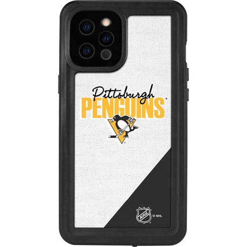 NHL Pittsburgh Penguins Script iPhone 12 Pro Max Waterproof Case