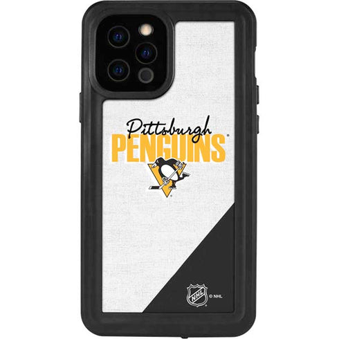 NHL Pittsburgh Penguins Script iPhone 12 Pro Waterproof Case