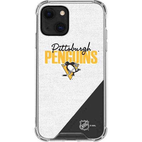 NHL Pittsburgh Penguins Script iPhone 13 Mini Clear Case