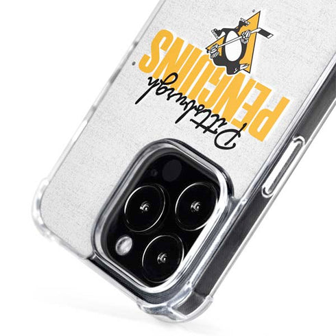 NHL Pittsburgh Penguins Script iPhone 13 Pro MagSafe Case