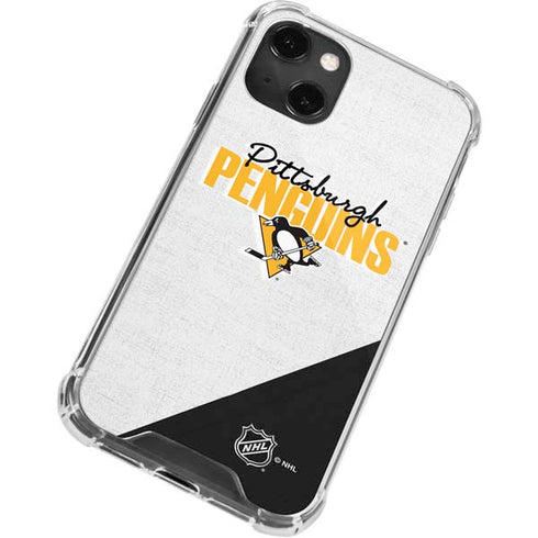 NHL Pittsburgh Penguins Script iPhone 14 Plus Clear Case
