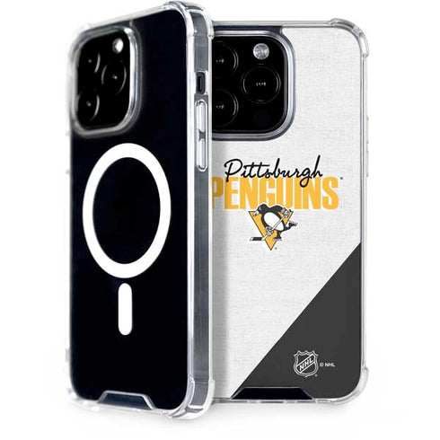 NHL Pittsburgh Penguins Script iPhone 15 Pro MagSafe Case