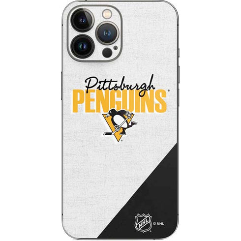 NHL Pittsburgh Penguins Script iPhone 14 Pro Max Skin
