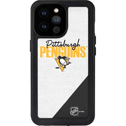 NHL Pittsburgh Penguins Script iPhone 14 Pro Max Waterproof Case