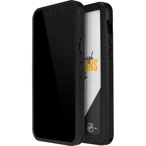NHL Pittsburgh Penguins Script iPhone 14 Pro Max Waterproof Case