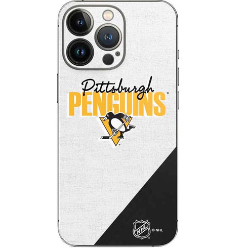 NHL Pittsburgh Penguins Script iPhone 14 Pro Skin