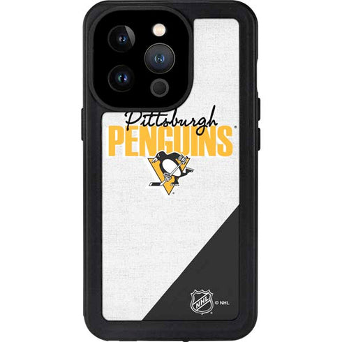 NHL Pittsburgh Penguins Script iPhone 14 Pro Waterproof Case