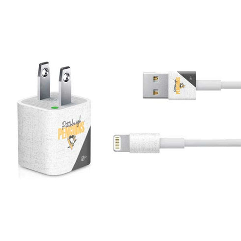 NHL Pittsburgh Penguins Script iPhone Charger (5W USB) Skin