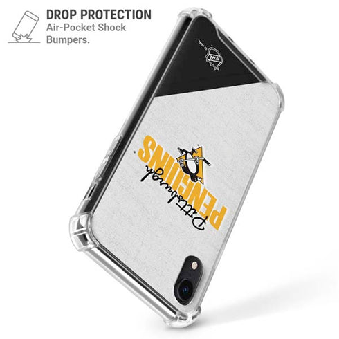 NHL Pittsburgh Penguins Script iPhone XR Clear Case