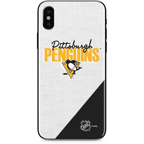 NHL Pittsburgh Penguins Script iPhone XS Skin