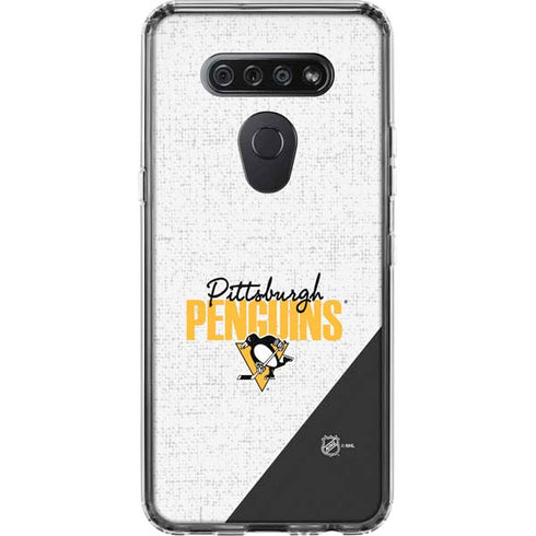 NHL Pittsburgh Penguins Script LG K51/Q51 Clear Case