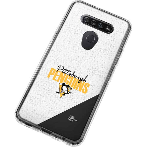 NHL Pittsburgh Penguins Script LG K51/Q51 Clear Case